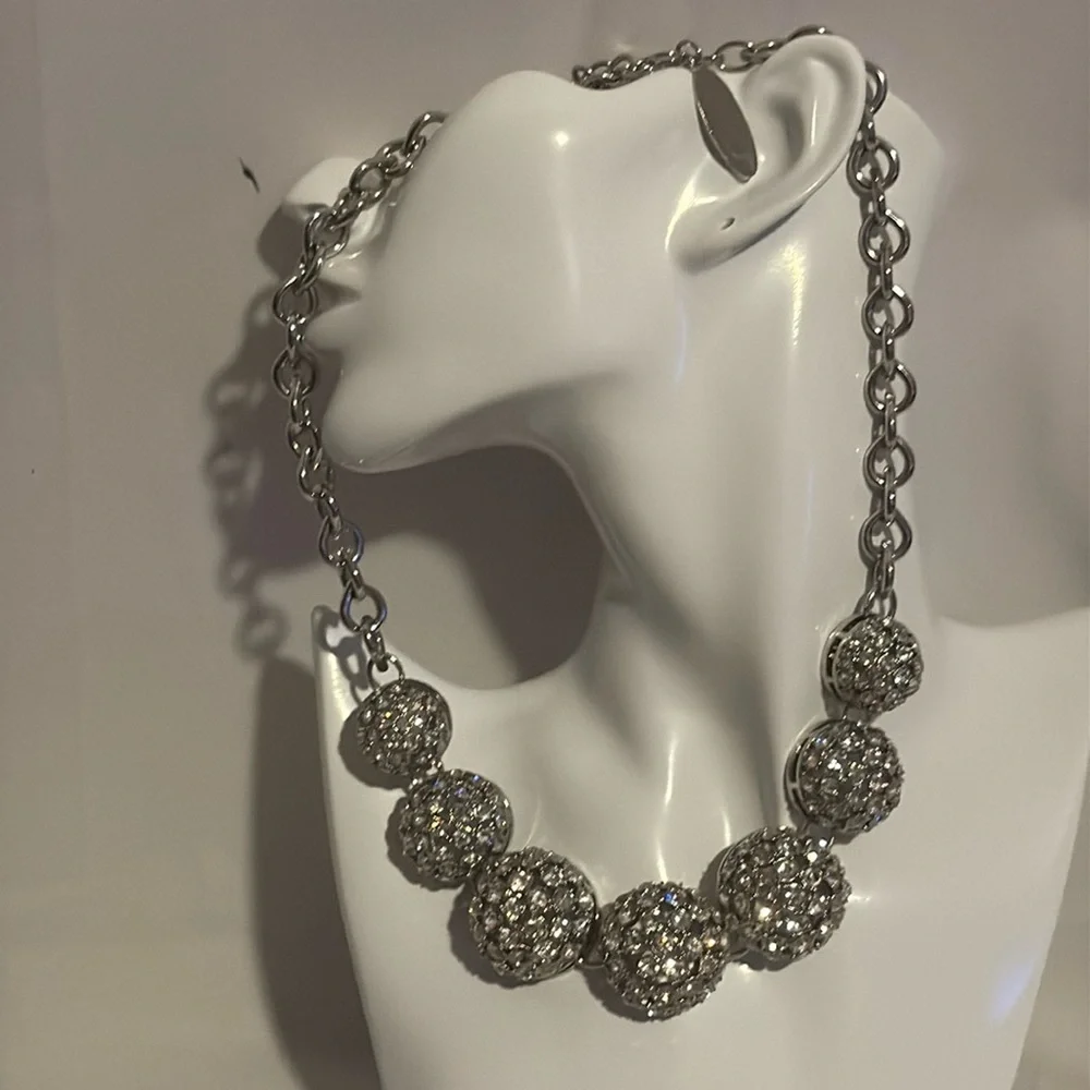 Chicos Silver Statement Necklace